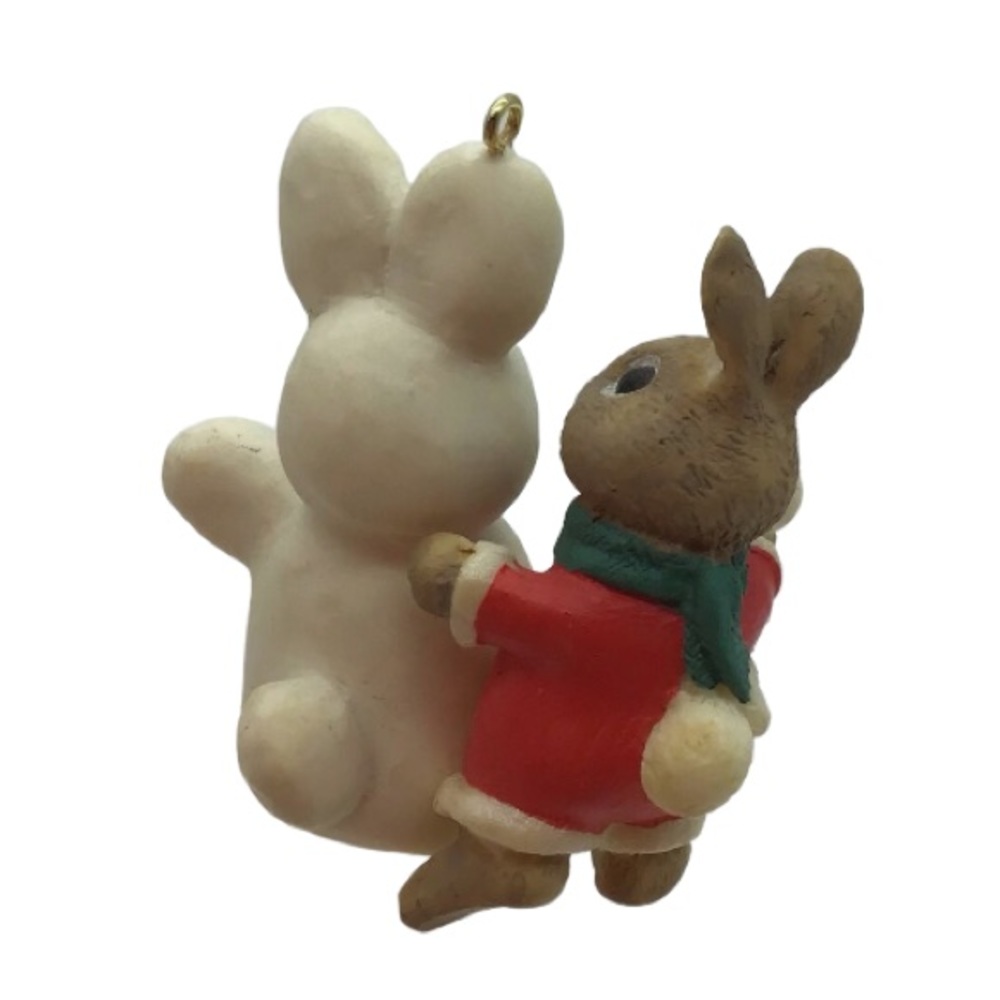 Hallmark 1991 “Snow Twins” Christmas Ornament - Picture 2 of 10